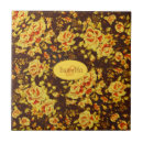 Buscar flores hermosas azulejos Monograma