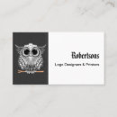 Buscar pájaro negro tarjetas de visita Minimalista