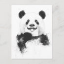 Buscar panda postales Blanco y negro