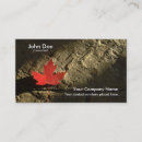 Buscar hoja arce canadiense de tarjetas de visita General y unisex