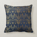Buscar azul egipcio cojines Oro