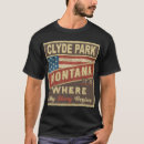 Buscar clyde camisetas Clyde park montana