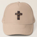 Buscar través gorras Cristo