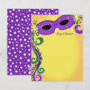 Buscar máscaras tarjetas nota Mardi gras