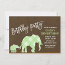 Buscar del elefante invitaciones de cumpleaños Safari