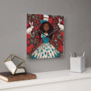 Buscar conejos blancos relojes de pared Wonderland