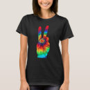 Buscar hand peace sign camisetas Tinte