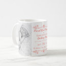 Buscar coral y blanco tazas Para ella