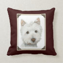 Buscar westie cojines Aterrador