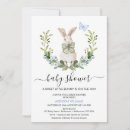 Buscar conejos blancos invitaciones Futura madre