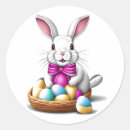 Buscar feliz de pascua pegatinas Cesta de huevos