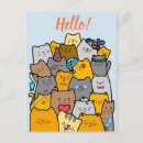 Buscar gatos divertidos postales Amante del gato