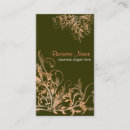 Buscar flores anaranjadas tarjetas de visita Elegante