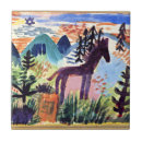Buscar pinturas del caballo azulejos Animal