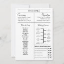 Buscar programa del boda invitaciones Elegante
