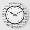 Buscar notas musicales negras relojes de pared Nota de la música