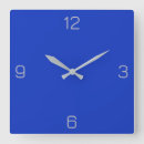 Buscar azul relojes de pared Monograma