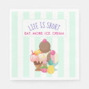 Buscar vainilla servilletas Cono de helado