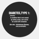 Buscar diabetes divertida pegatinas Diabético
