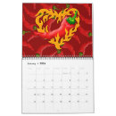 Buscar corazones calendarios Rojo