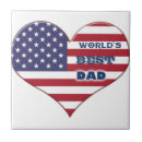 Buscar el día de padre azulejos Corazón