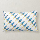 Buscar nave del cohete cojines Azul