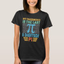 Buscar dígitos del pi camisetas Último