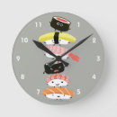 Buscar comida relojes de pared Sashimi