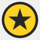 Buscar estrella amarilla pegatinas Negro