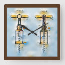 Buscar cosméticos relojes de pared Azul