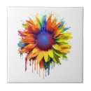 Buscar pinturas del girasol azulejos Amarillo