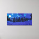 Buscar luna llena lienzos Azul