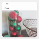 Buscar bolas rojas pegatinas Navidades