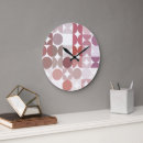 Buscar rojo y blanco relojes de pared Para ella