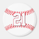 Buscar de béisbol imanes Número