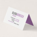 Buscar lavanda tarjetas de visita Blanco