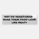 Buscar carnívoros pegatinas parachoque Vegano