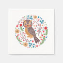 Buscar búho servilletas Para niños