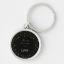 Buscar estrellas brillantes llaveros Negro
