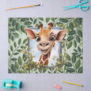 Buscar jirafa linda papel de seda Cualquier niño