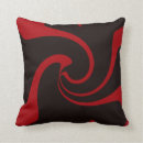 Buscar rojo carmesí cojines Negro