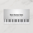 Buscar piano cola de tarjetas de visita Música