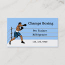 Buscar boxeo tarjetas de visita Gimnasio
