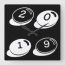 Buscar feliz año nuevo relojes de pared Elegante