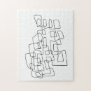 Buscar arte abstracto puzzles Blanco y negro