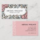 Buscar marco floral tarjetas de visita Artista de maquillaje