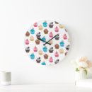Buscar cupcake relojes de pared Adorable
