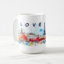 Buscar recuerdo de parís tazas Acuarela