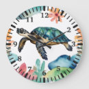 Buscar amante la tortuga de relojes de pared Océano