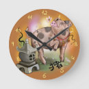 Buscar muestra del zodiaco relojes de pared Símbolo
